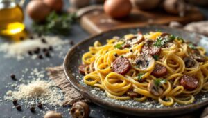 Oggi pranzo speciale, semplici ingredienti ed un profumino che invade tutto il palazzo, queste tagliatelle fanno il botto