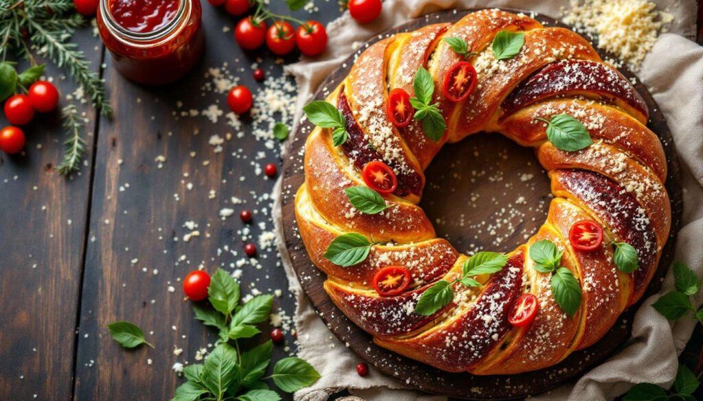Dimentica le solite tartine: quest'anno a Natale porta in tavola una ghirlanda da staccare e gustare tutti insieme.