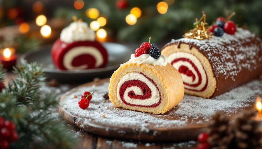 Tre rotoli perfetti per Natale: meringa, red velvet e tronchetto scenografico!