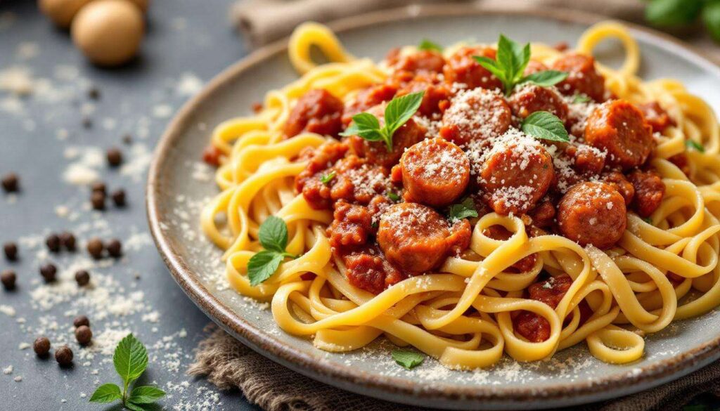 Tagliatelle al ragù di salsiccia, il piatto ricco e avvolgente che profuma di casa