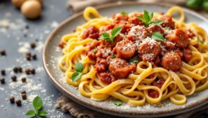 Tagliatelle al ragù di salsiccia, il piatto ricco e avvolgente che profuma di casa
