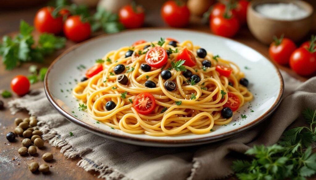 Spaghetti al tonno: il trucco per un piatto cremoso con pomodorini e olive nere