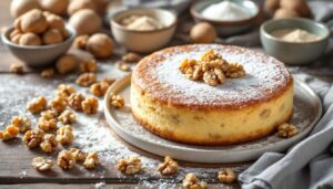 Torta soffice alle noci: l’impasto leggero con albumi montati che riesce sempre