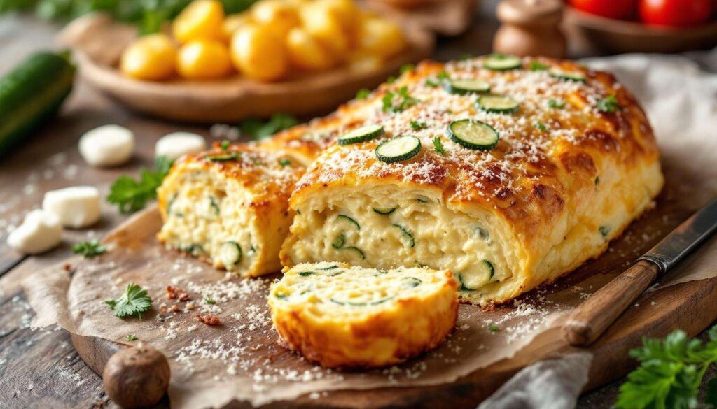 Rotolo di patate con zucchine e prosciutto: morbido, cremoso e facile da affettare