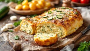Rotolo di patate con zucchine e prosciutto: morbido, cremoso e facile da affettare