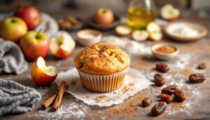 Muffin alle mele senza zucchero