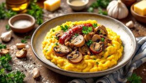 Polenta con salsiccia e funghi: piatto unico per le giornate fredde