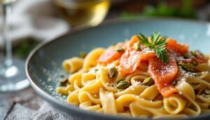 Paccheri con salmone e pistacchi: il primo piatto più cremoso dell'inverno