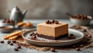 Torta mousse al caffè con base al cacao: dessert raffinato da preparare in anticipo