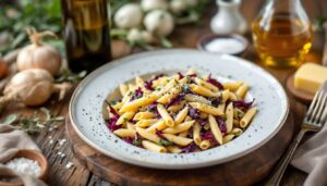 Pasta al radicchio: la ricetta del primo piatto semplice e gustoso