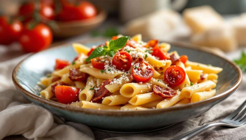Pasta alla Ciociara ricetta primo piatto facile e veloce in pochissimi minuti