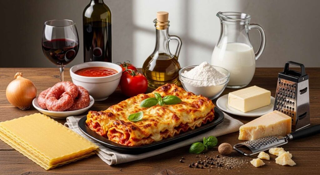 Rose di lasagne al forno: rotolini filanti con ragù di salsiccia e crema besciamella