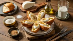 Mozzarella in carrozza in friggitrice ad aria: croccante fuori, cremosa dentro