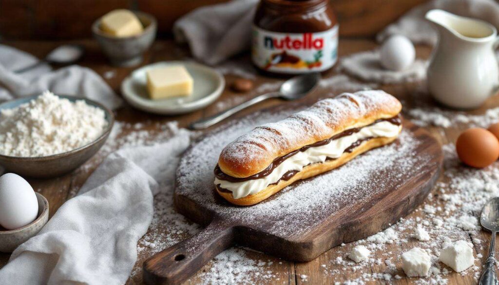 Éclair con Nutella e panna montata: la ricetta facile che riesce sempre