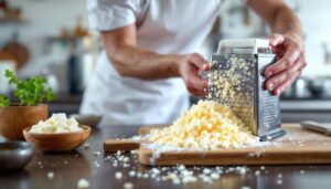Il trucco per grattugiare il formaggio molle: mettile in freezer 10 minuti prima