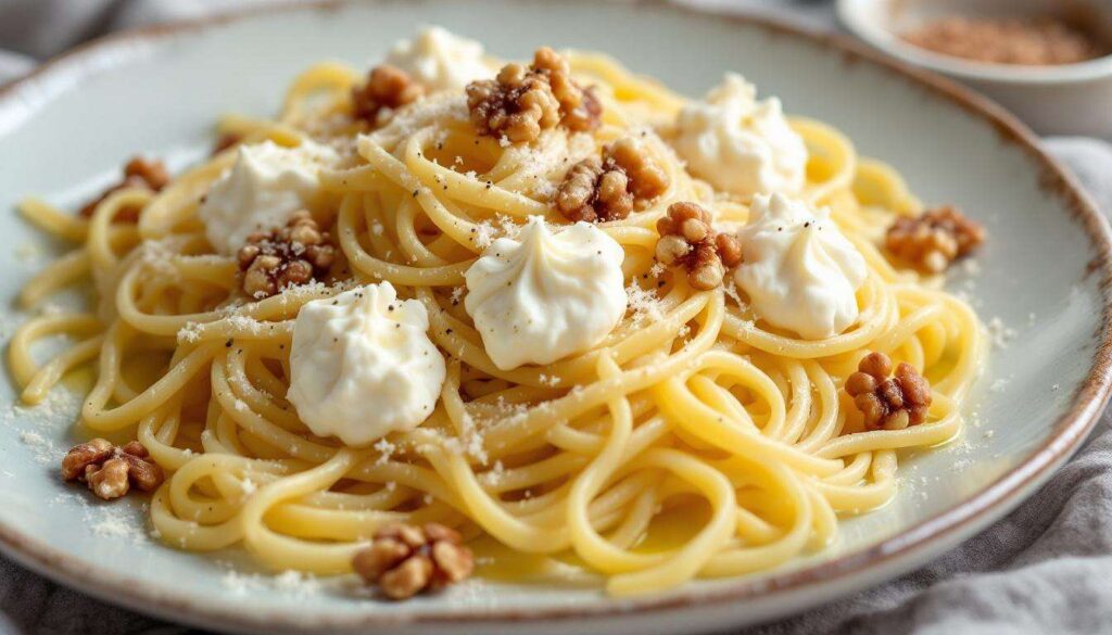 Ho usato solo ricotta e noci per questa pasta e non immaginavo fosse così buona
