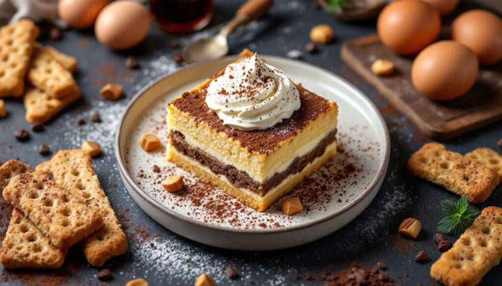 Tiramisù a scacchi: la versione scenografica (e senza cottura) da fare in casa