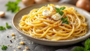 LINGUINE CON RICOTTA E CREMA DI CAVOLFIORE ALLO ZAFFERANO