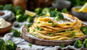 Crepes di broccoli: coloratissime, buone e perfette da farcire!