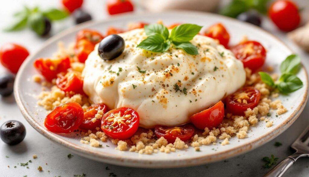 Ricotta in friggitrice ad aria ricetta cottura airfryer con pomodorini olive