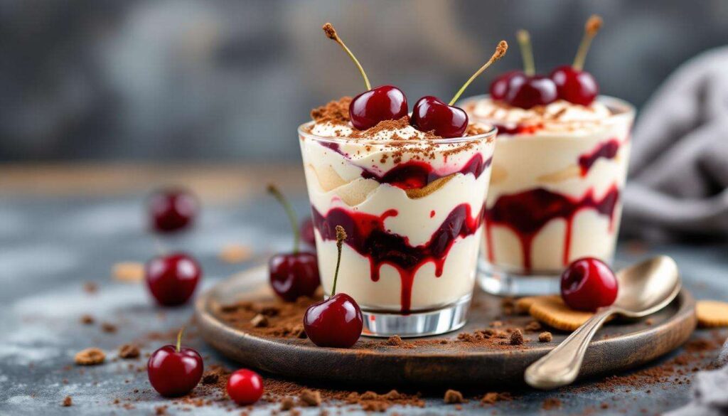 Tiramisù alle ciliegie in bicchierini: fresco, senza forno e facile da preparare