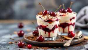 Tiramisù alle ciliegie in bicchierini: fresco, senza forno e facile da preparare