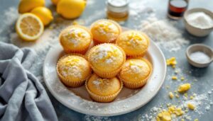 Muffin in friggitrice ad aria al limone: soffici, senza burro e pronti in 10 minuti