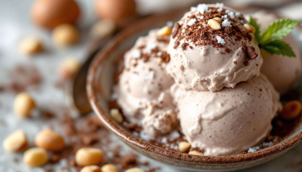 Gelato bacio fatto in casa senza gelatiera: cremoso con nocciole e cacao