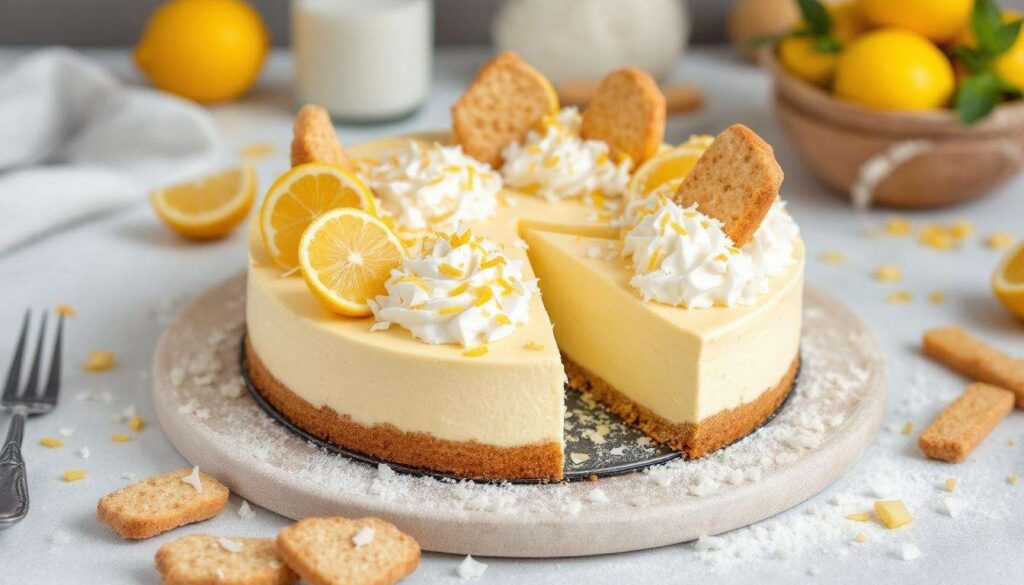 Cheesecake cocco e limone senza cottura: fresca, cremosa e pronta in anticipo