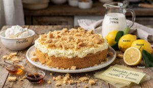 Sbriciolata fredda ricotta e limone: il dolce senza cottura che profuma d’estate