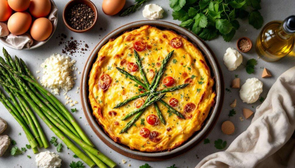 Frittata di asparagi al forno: il trucco per farla alta, soffice e non gommosa