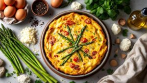 Frittata di asparagi al forno: il trucco per farla alta, soffice e non gommosa