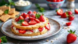 Sbriciolata alle fragole e crema: il dolce di primavera che non richiede il forno