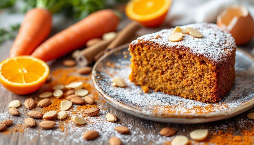 Torta di carote senza farina: soffice, umida e profumata con mandorle e arancia