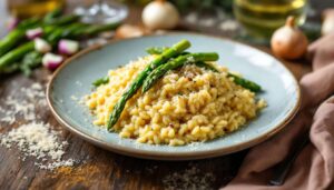 Risotto agli asparagi: il segreto di Cannavacciuolo per mantecarlo senza burro