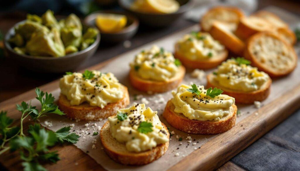 Crostini con crema di carciofi fatta in casa: l'antipasto elegante pronto in 10 minuti