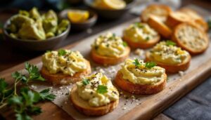 Crostini con crema di carciofi fatta in casa: l'antipasto elegante pronto in 10 minuti