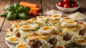 Lasagne di Pasqua alla napoletana con polpettine, uova sode e ragù di 4 ore