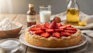 Crostata morbida alle fragole fresche: la ricetta primaverile che si fa con una sola ciotola