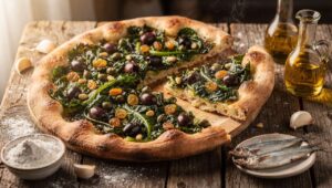Pizza di scarola napoletana: la ricetta della Quaresima ripiena di olive e capperi