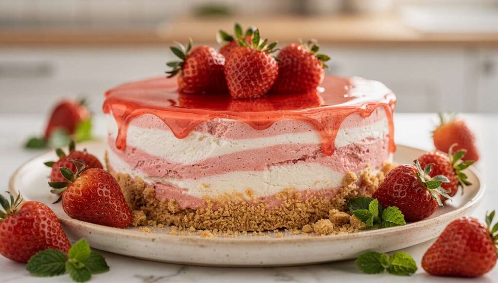 Cheesecake alle fragole senza cottura: fresca e cremosa, il dolce di primavera perfetto