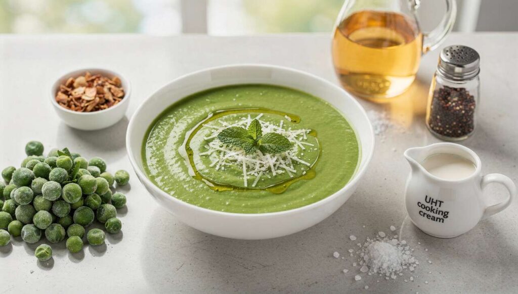 Vellutata di piselli e menta: il primo piatto verde di primavera pronto in 15 minuti