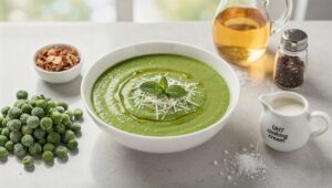 Vellutata di piselli e menta: il primo piatto verde di primavera pronto in 15 minuti