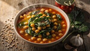 Minestra di ceci e bietole alla romana, il piatto caldo perfetto per le sere fresche di marzo