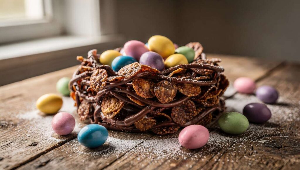Nido di Pasqua al cioccolato fatto in casa, il dolce scenografico pronto in 30 minuti
