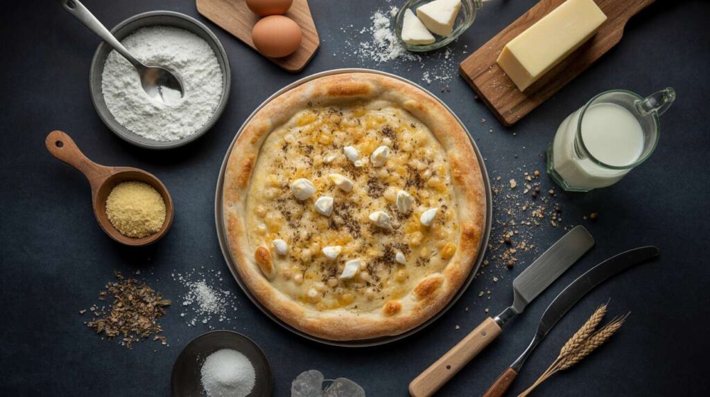 Pizza di Pasqua al formaggio: il trucco umbro per farla lievitare altissima senza sforzo