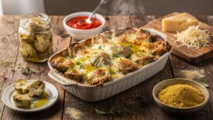 Parmigiana di carciofi alla napoletana: croccante, filante e pronta senza friggere
