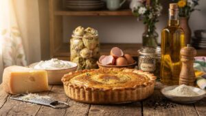 Torta salata di carciofi e ricotta per Pasquetta: si prepara in anticipo e si trasporta facile