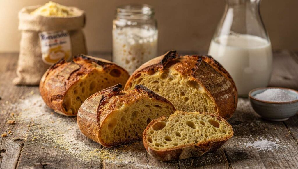 Pane di Altamura fatto in casa con lievito madre: crosta scura e mollica soffice come l'originale