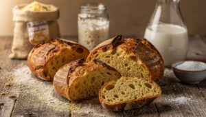 Pane di Altamura fatto in casa con lievito madre: crosta scura e mollica soffice come l'originale